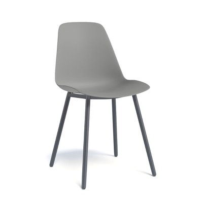 CHAISES ET TABOURETS - Pour tables standards, ht 75 cm, piétement 4 pieds - PETALE Chaise L.44xP.53.5xH.80.5cm-hauteur assise 47cm