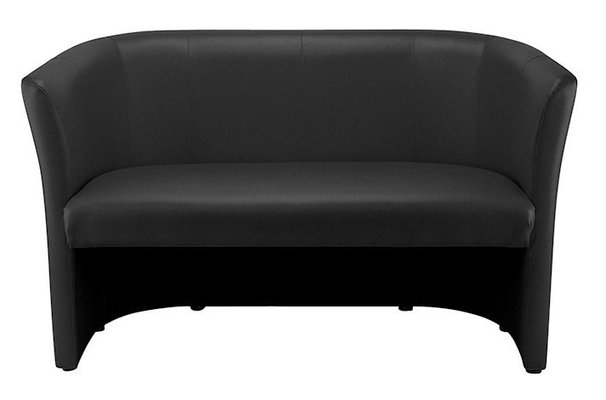 CANAPES - 2 places - CLUB fauteuil 2 places. simili cuir noir