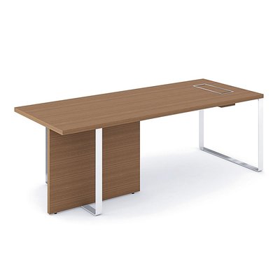 Gamme P1 - Tables de bureau - P1 Table de bureau 180x90cm - top access à gauche - avec voile de fond.