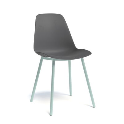 CHAISES ET TABOURETS - Pour tables standards, ht 75 cm, piétement 4 pieds - PETALE Chaise L.44xP.53.5xH.80.5cm-hauteur assise 47cm