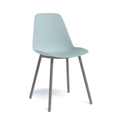 CHAISES ET TABOURETS - Pour tables standards, ht 75 cm, piétement 4 pieds - PETALE Chaise L.44xP.53.5xH.80.5cm-hauteur assise 47cm