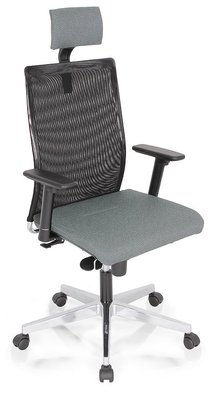 OPERATIVE - Dossier résille - ZEN MESH MANAGER fauteuil manager avec accotoirs synchrone décalé avec translation d'assise