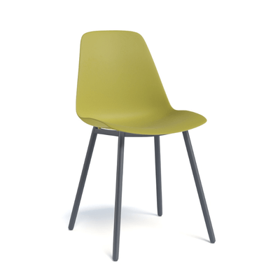 CHAISES ET TABOURETS - Pour tables standards, ht 75 cm, piétement 4 pieds - PETALE Chaise L.44xP.53.5xH.80.5cm-hauteur assise 47cm