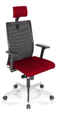 OPERATIVE - Dossier résille - ZEN MESH MANAGER fauteuil manager avec accotoirs synchrone décalé avec translation d'assise