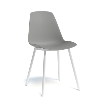 CHAISES ET TABOURETS - Pour tables standards, ht 75 cm, piétement 4 pieds - PETALE Chaise L.44xP.53.5xH.80.5cm-hauteur assise 47cm
