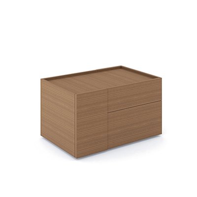 Gamme P1 - Rangements de proximité - P1 Desserte L.90xH.52xP.60cm- 2 tiroirs à droite + 1 porte
