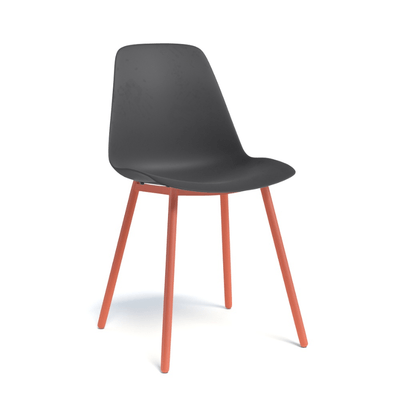 CHAISES ET TABOURETS - Pour tables standards, ht 75 cm, piétement 4 pieds - PETALE Chaise L.44xP.53.5xH.80.5cm-hauteur assise 47cm
