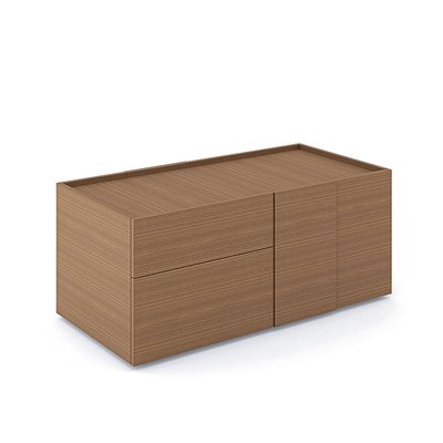 Gamme P1 - Rangements de proximité - P1 Desserte L.120xH.52xP.60cm- 2 tiroirs à gauche + 1 porte