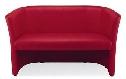 CANAPES - 2 places - CLUB fauteuil 2 places. simili cuir rouge