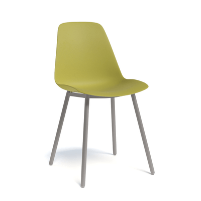 CHAISES ET TABOURETS - Pour tables standards, ht 75 cm, piétement 4 pieds - PETALE Chaise L.44xP.53.5xH.80.5cm-hauteur assise 47cm