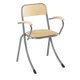 Bridge TRÉVISE AST assise et dossier Blueprotech® accoudoir bois piètement époxy - T6