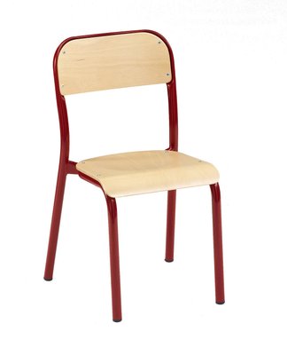 SCOLAIRE - Apprendre - Chaise TRÉVISE 4 pieds ass. et dossier bois Blueprotech® pièt. époxy - T7