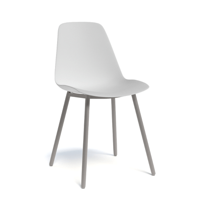 CHAISES ET TABOURETS - Pour tables standards, ht 75 cm, piétement 4 pieds - PETALE Chaise L.44xP.53.5xH.80.5cm-hauteur assise 47cm