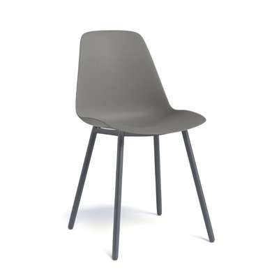 CHAISES ET TABOURETS - Pour tables standards, ht 75 cm, piétement 4 pieds - PETALE Chaise L.44xP.53.5xH.80.5cm-hauteur assise 47cm