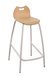 RESTAURATION - Tabouret haut H.80cm - Tabouret coque bois bandana H: 80