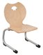 CRECHE ET MATERNELLE - Chaises - Chaise coque bois AST acier Ø 25 - T1 - (finition Blueprotech®.)
