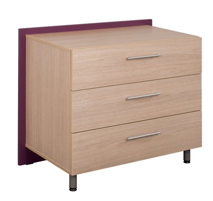 HEBERGEMENT - Gamme WALL - Commode 3 tiroirs