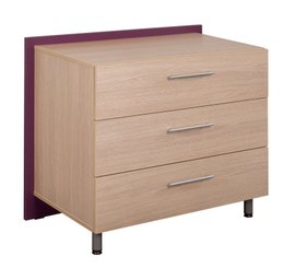 HEBERGEMENT - Gamme WALL - Commode 3 tiroirs