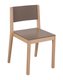 HEBERGEMENT - Gamme JADE - Chaise 4 pieds - Hêtre verni / Malaga