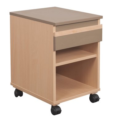 HEBERGEMENT - Gamme JADE - Caisson mobile - Hêtre verni / Malaga