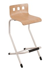 RESTAURATION - Tabouret haut H.80cm - Tabouret AST coque bois caro H80
