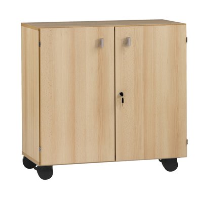 CRECHE ET MATERNELLE - Gamme PICCOLO - Meuble bas portes battantes 90 - Hêtre - L 90 - H 89