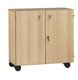 CRECHE ET MATERNELLE - Gamme PICCOLO - Meuble bas portes battantes 90 - Hêtre - L 90 - H 89