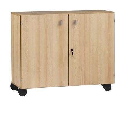 SCOLAIRE - Gamme BIP BOP - Meuble bas portes battantes 120 - Hêtre - L 120 - H 89