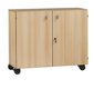 SCOLAIRE - Gamme BIP BOP - Meuble bas portes battantes 120 - Hêtre - L 120 - H 89