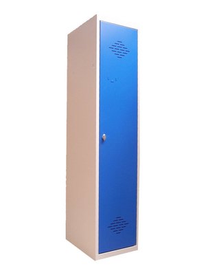 SCOLAIRE - Armoires / Vestiaires - VESTIAIRE MONOBLOC INDUSTRIE SALISSANTE 1 COLONNE PORTE BLEU