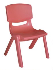 CRECHE ET MATERNELLE - Chaises - Chaise monobloc polypropylène - T1 - Rouge