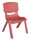 CRECHE ET MATERNELLE - Chaises - Chaise monobloc polypropylène - T1 - Rouge