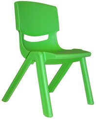 CRECHE ET MATERNELLE - Chaises - Chaise monobloc polypropylène - T1 - Vert