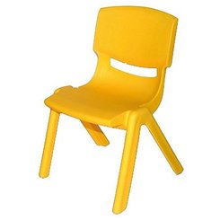 CRECHE ET MATERNELLE - Chaises - Chaise monobloc polypropylène - T1 - Jaune