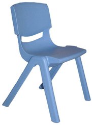 CRECHE ET MATERNELLE - Chaises - Chaise monobloc polypropylène - T1 - Bleu