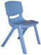 CRECHE ET MATERNELLE - Chaises - Chaise monobloc polypropylène - T1 - Bleu
