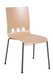 ACCUEIL - REUNION - Chaises coque bois & plastique - Chaise coque bois 4 pieds Ø 18 T6