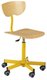 SCOLAIRE - Tabourets, chaises ou sièges techniques réglables - Chaise à vérin à gaz - H 430 - 610. Assise et dosssier finition Blueprotech®.