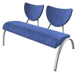 ACCUEIL - REUNION - Banquettes / tables basse - Banquette - Tissus Bleu B DCC