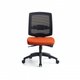 Siège de travail FIRST, mécanique synchrone, tissu orange, structure nylon noir - sur délai