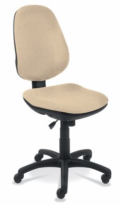 OPERATIVE - Dossier tissu - PRIMA siège opérative synchrone, tissu beige, structure nylon noir - sur délai