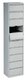 CLASSEMENTS - Meuble à clapets - Meuble à clapets 10 cases fermeture magnétique H198xL41xP35cm/ aluminium