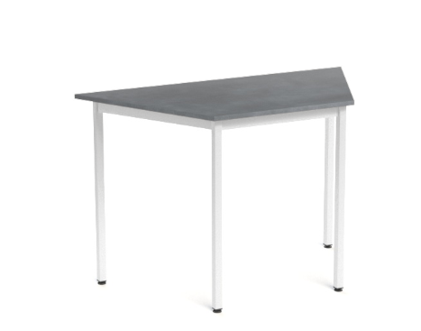 DECO Table forme trapèze L.120xP.60xH.75cm