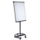 TABLEAUX / CHEVALETS / VITRINES - Chevalets - LEGAMASTER Chevalet mobile laqué-base circulaire sécurité 5 roues dont 3 bloquables-Dim: L118xH76xP14 cm