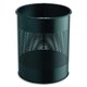 Corbeille ronde ajourée 15 litres, coloris noir