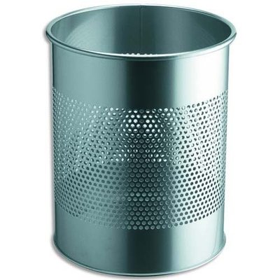 ACCESSOIRES - Corbeilles - Corbeille ronde ajourée 15 litres, coloris gris 