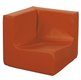 CRECHE ET MATERNELLE - Poufs - Tapis Chauffeuses LUTINS - Chauffeuse Angles 90° H 32 - Orange Pastel