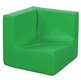 CRECHE ET MATERNELLE - Poufs - Tapis Chauffeuses LUTINS - Chauffeuse Angles 90° H 32 - Vert Pastel