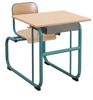 SCOLAIRE - Pupitres - Pupitre 70 x 50 - T6 Plateau ép.: 19 mm mélaminé chant polypropylène (PP) de 2 mm.