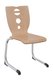 ACCUEIL - REUNION - Chaises coque bois & plastique - Chaise coque bois AST aluminium Ø 30 - T6